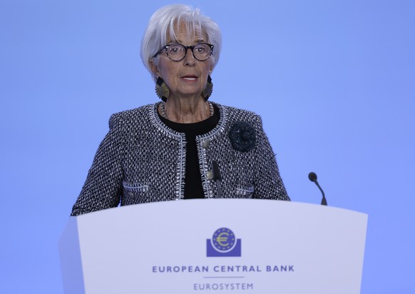 epa11772276 European Central Bank (ECB) President Christine Lagarde addresses a press conference following the meeting of the ECB Governing Council in Frankfurt am Main, Germany, 12 December 2024. EPA ...