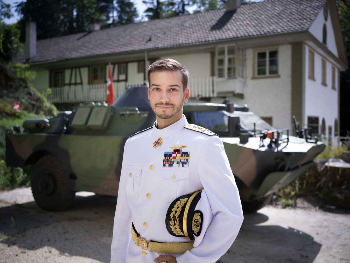Jonas Lauwiner, portraitiert am Freitag, 15. August 2025, in Oberburg, Kanton Bern.