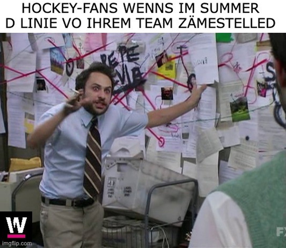 Meme: Wie Hockey-Fans im Sommer die Linien ihres Teams zusammenstellen.