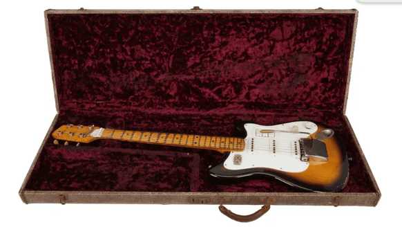 Die versteigerte Gitarre von George Harrison.