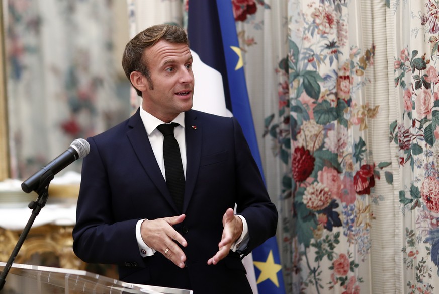 Emmanuel Macron auf Korsika.