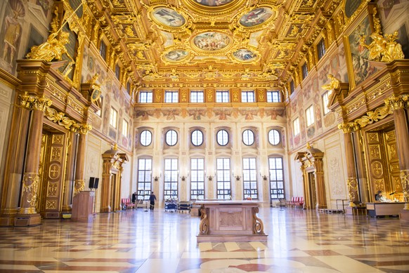 Der Goldene Saal im Rathaus.