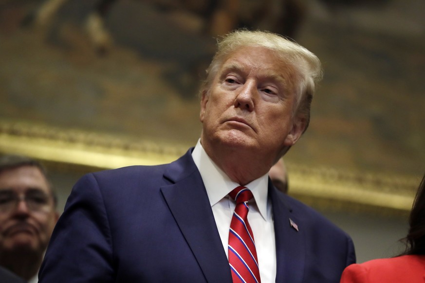 President Donald Trump attends an event on healthcare prices in the Roosevelt Room of the White House, Friday, Nov. 15, 2019, in Washington. (AP Photo/ Evan Vucci)
Donald Trump