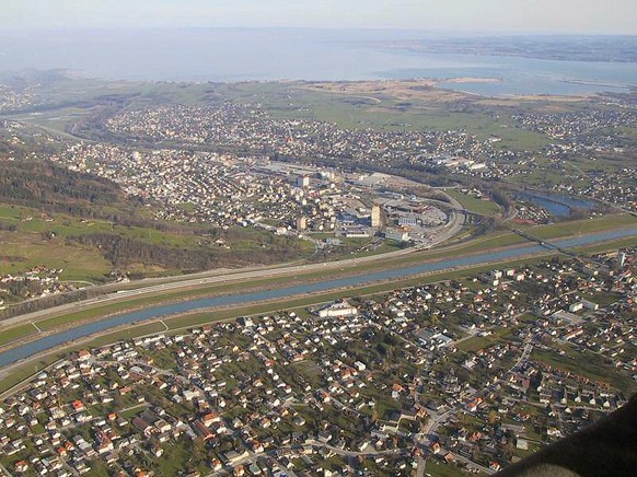 St. Margrethen SG, im Hintergrund der Bodensee.&nbsp;