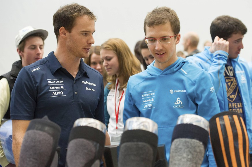Treten Dario Cologna (links) und Simon Ammann gleichzeitig ab?