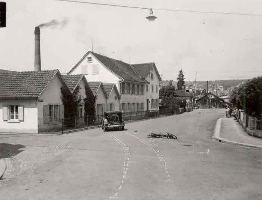 Unfall an der Hohlstrasse / Altstetterstrasse 1935.