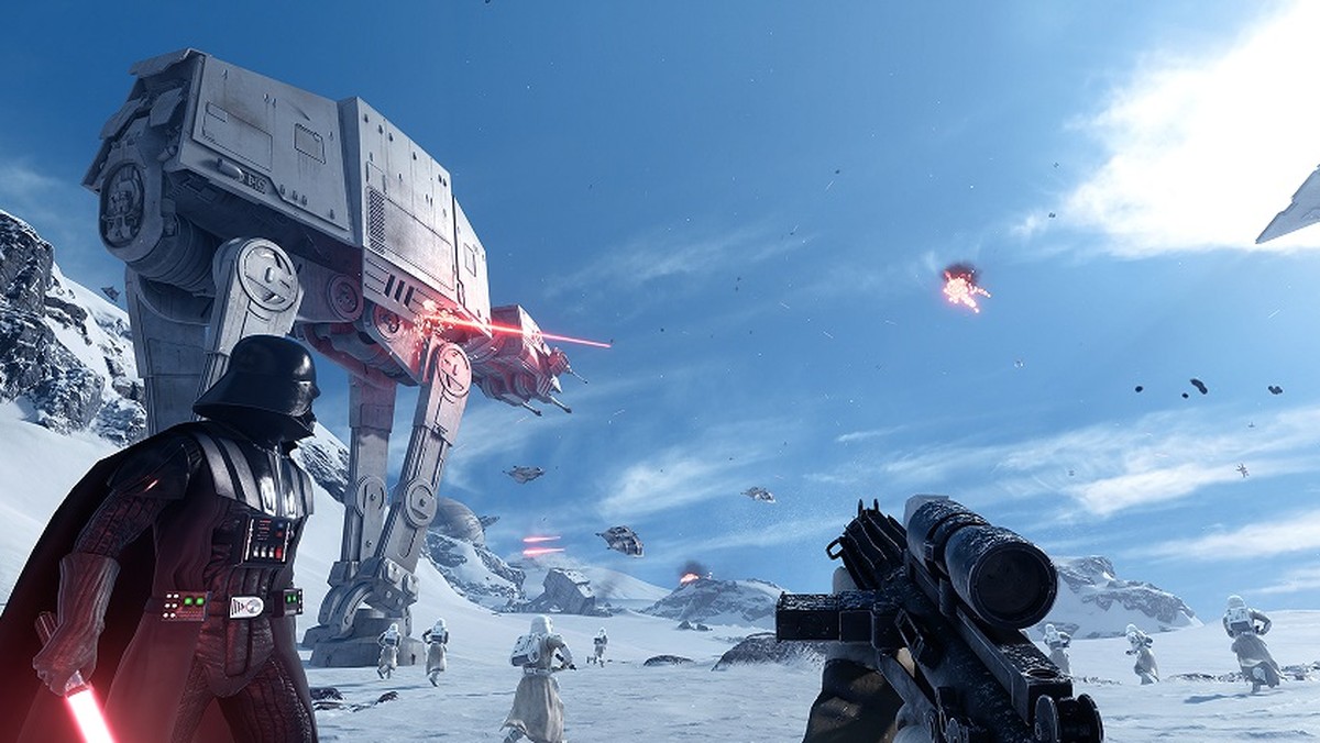 This video game image released by Electronic Arts shows a scene from "Star wars Battlefront." (Electronic Arts via AP)
