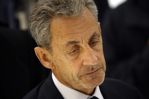 epa12404549 Former french president, Nicolas Sarkozy leaves the courthouse in Paris, France, 25 September 2025. Sarkozy and twelve others, including three former ministers, stood trial for criminal co ...