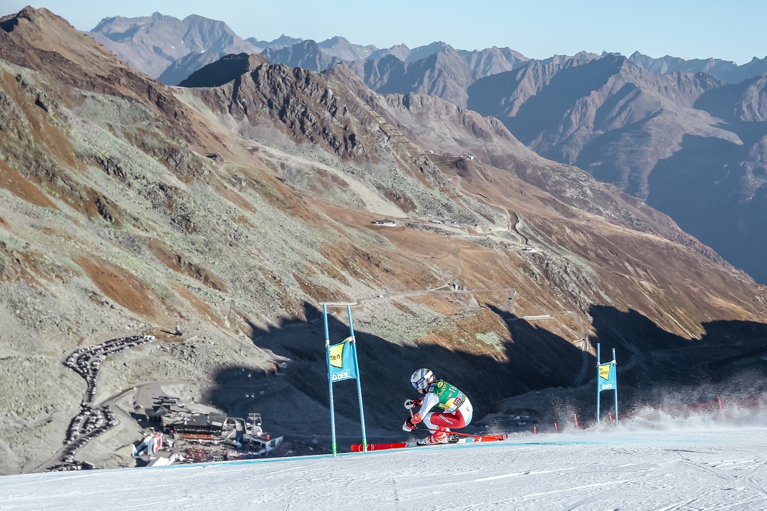 ABD0023_20191026 - SÖLDEN - ÖSTERREICH: Michelle Gisin (SUI) am Samstag, 26. Oktober 2019, während dem 1. Durchgang im Riesentorlauf der Damen am Rettenbachferner in Sölden. - FOTO: APA/EXPA/JOHANN GR ...