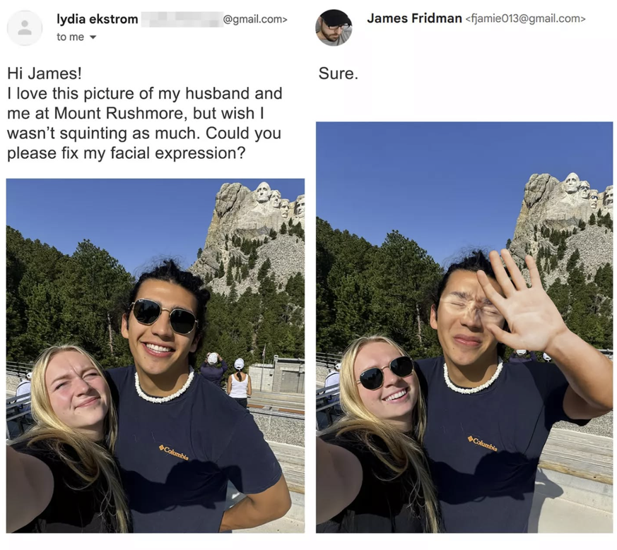 James Fridman Photoshop Trollerei