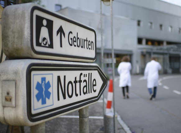 Einfahrt zur Notfall-Aufnahme am Kantonsspital St. Gallen. (Archivbild)