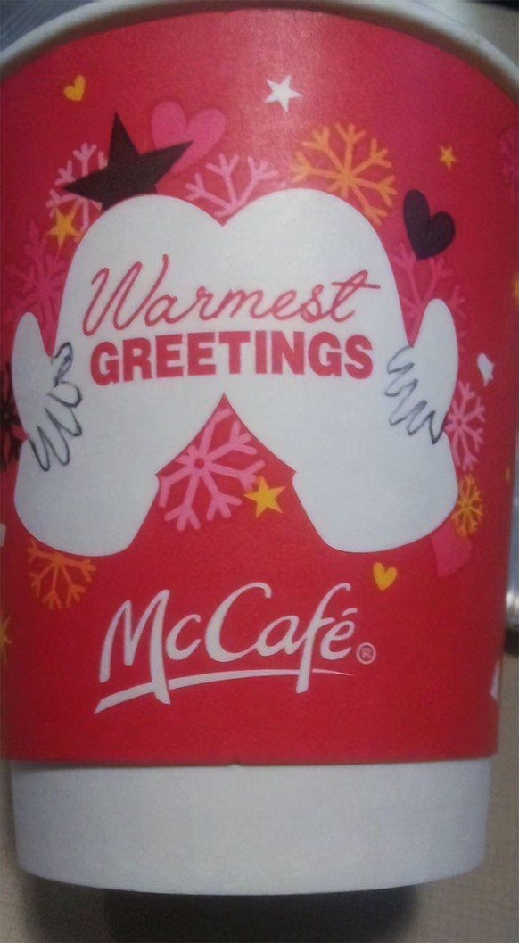 Failiges Becher-Design von McDonalds