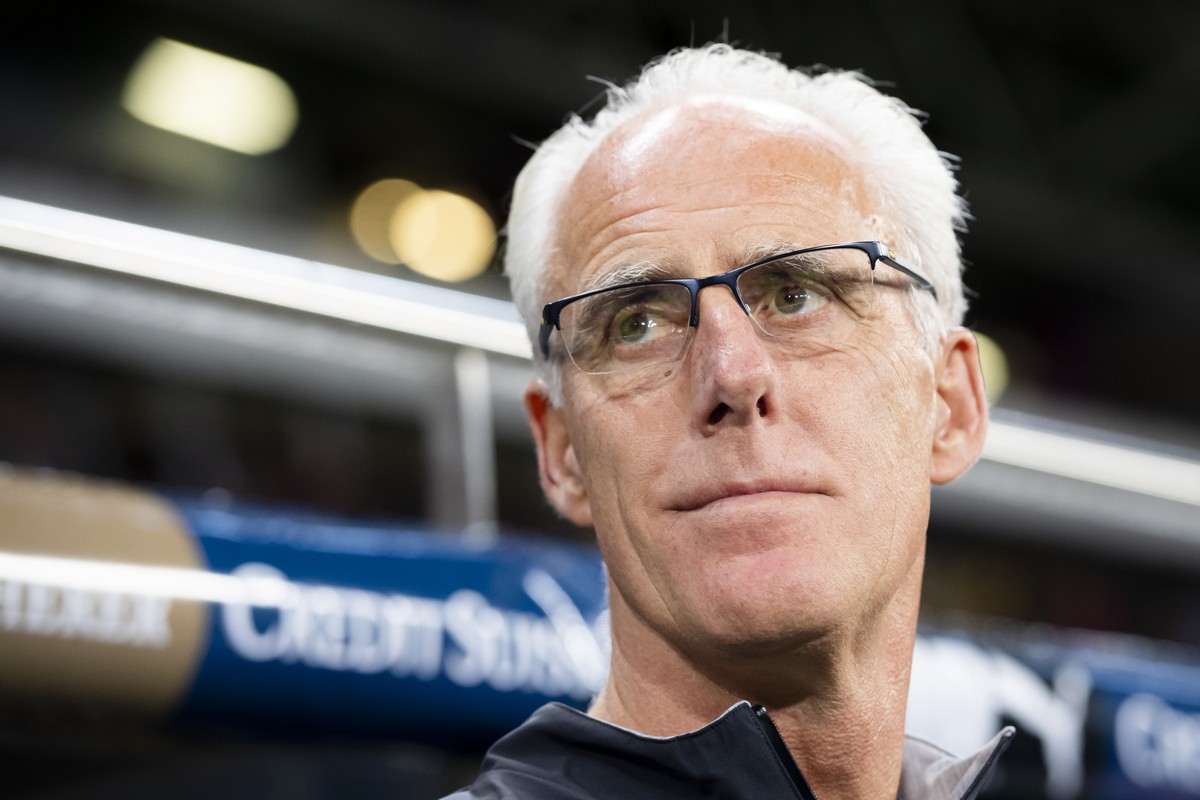 Republic of Ireland's head coach Mick McCarthy, during the UEFA Euro 2020 qualifying Group D soccer match between Switzerland and Republic of Ireland, at the Stade de Geneve, in Geneva, Switzerla ...