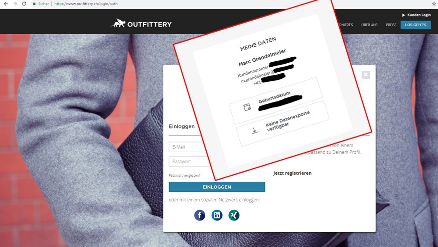 Outfittery hat eine Sicherheitslücke geschlossen, die potenziell rund 500'000 Kunden betraf.