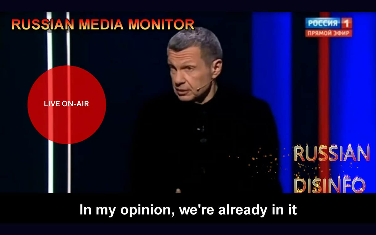 Vladimir Solovyov says we are in WWIII