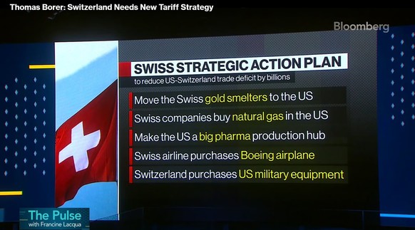 Das soll der neue Plan der Schweiz sein, um Trump umzustimmen.