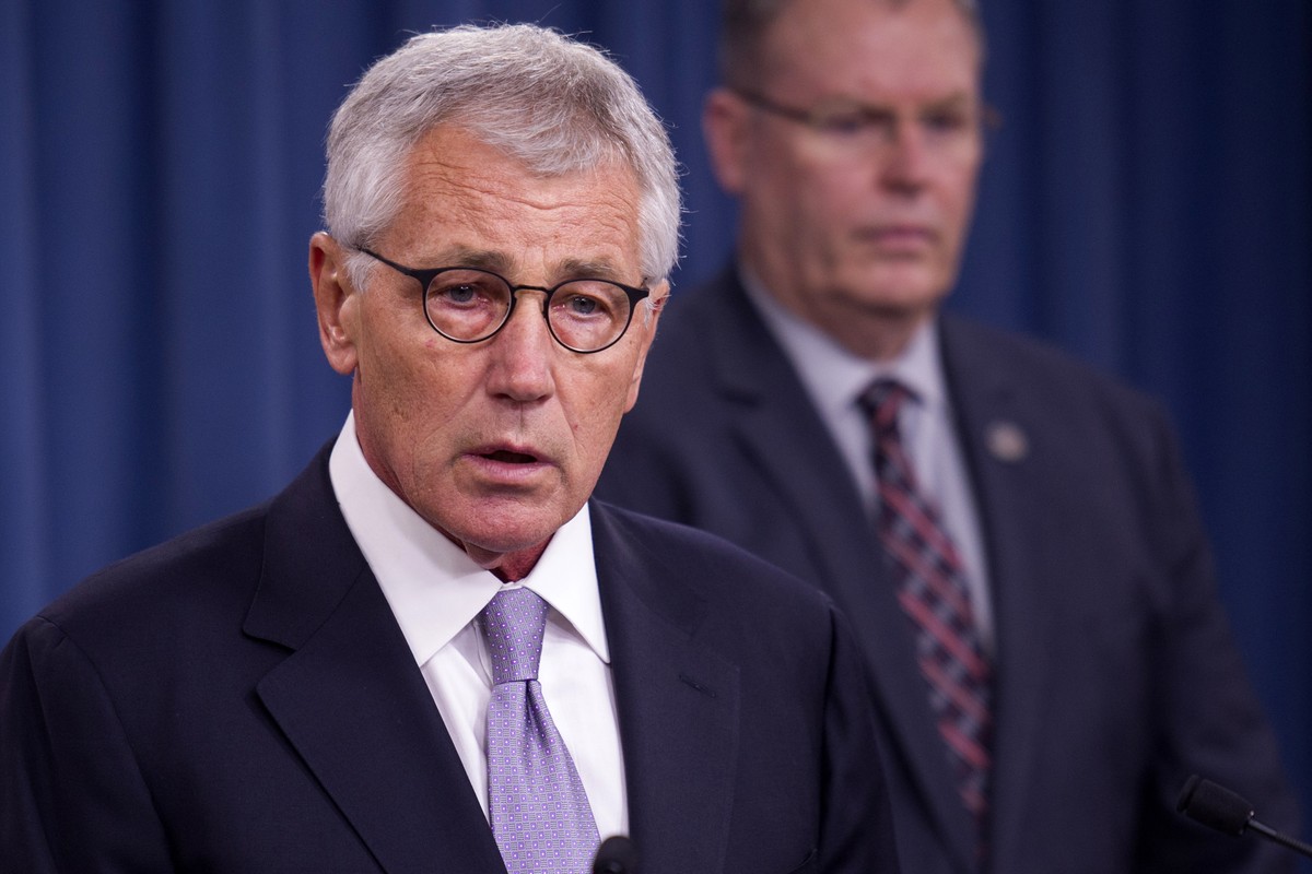 US-Verteidigungsminister Chuck Hagel: Zugang zu türkischen Luftwaffenstützpunkt gefordert.