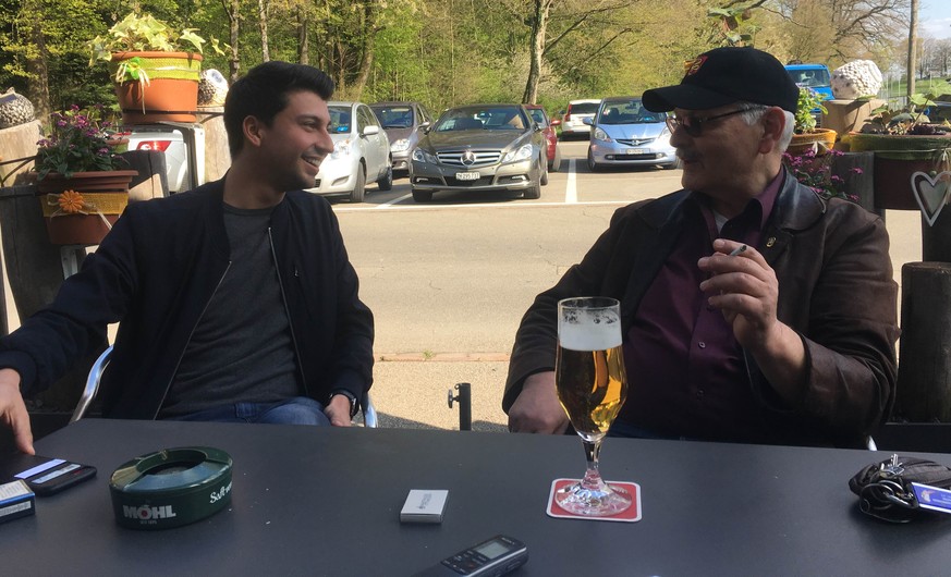 Fabian Molina, SP-Nationalrat, Roland Spitzbarth, Präsident Schiessplatzgenossenschaft Hönggerberg.