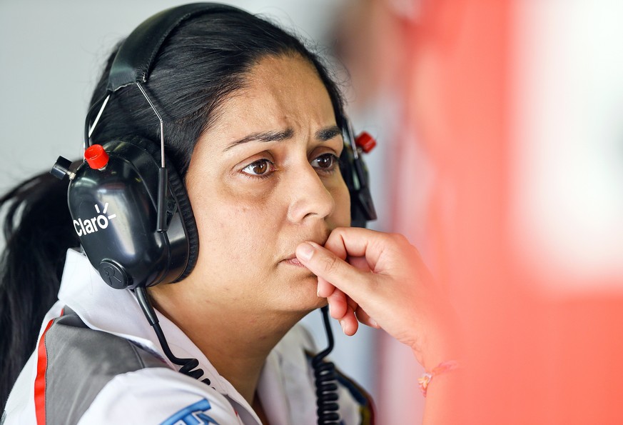 epa06041512 (FILE) - Sauber Formula One Team Principal Monisha Kaltenborn is seen during the first practice session for the 2014 Formula One Grand Prix of Spain at Circuit de Catalunya in Montmelo, ne ...