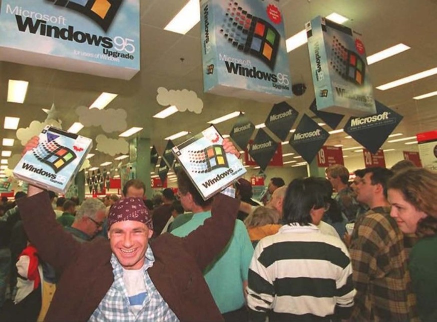 1995: So ging's damals zu und her, als Windows 95 erschien.&nbsp;