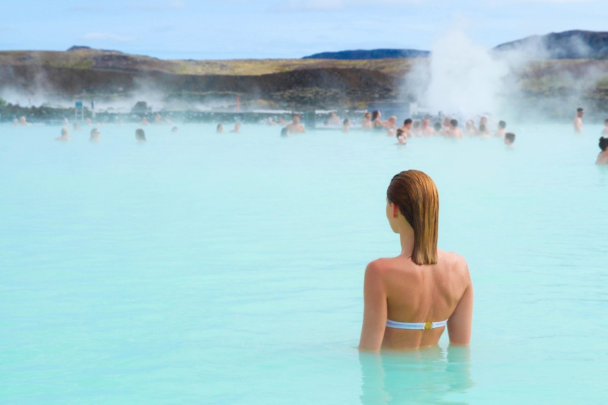 Völlig überteuert: Die Blue Lagoon ausserhalb Reykjaviks.