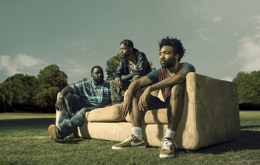 BRIAN TYREE HENRY, DONALD GLOVER and LAKEITH STANFIELD in ATLANTA, 2016, directed by DONALD GLOVER. Copyright FX PRODUCTIONS. Credit: FX PRODUCTIONS / Album