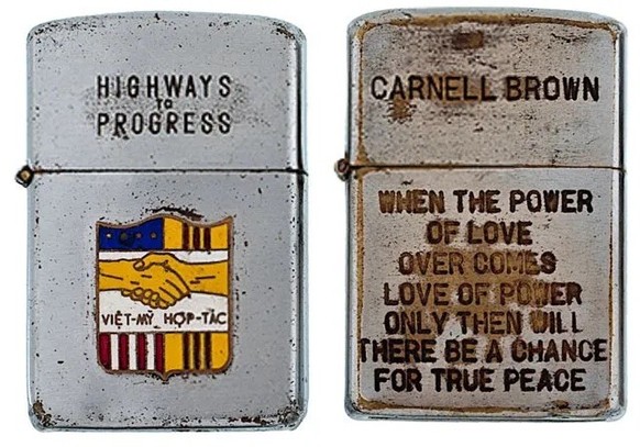 Vietnam War Zippo Lighters
https://twistedsifter.com/2013/02/soldiers-engraved-zippo-lighters-from-vietnam-war/