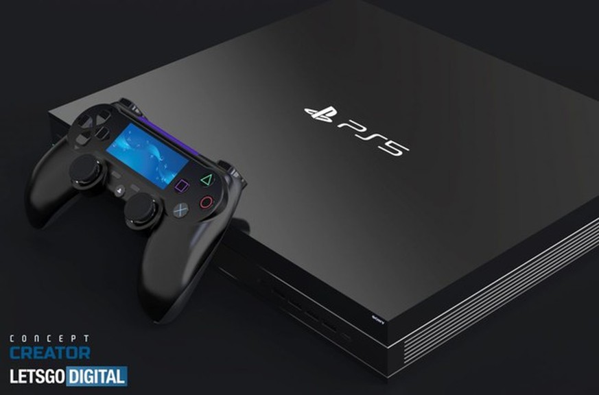 Konzeptbild der PS5. Das Design der neuen Konsole bleibt weiterhin geheim.