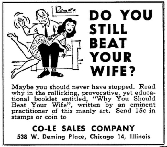 vintage sexist werbung
