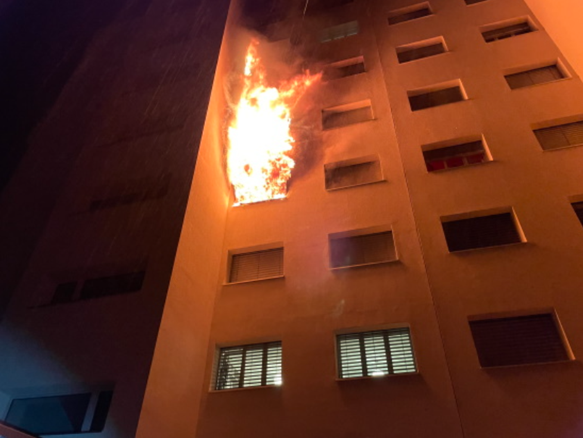 Incendie à Fribourg, mercredi 20 décembre 2023.