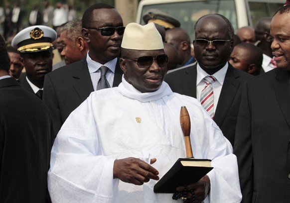 Gambias Diktator&nbsp;Yahya Jammeh bei den Wahlen im Jahr 2011.