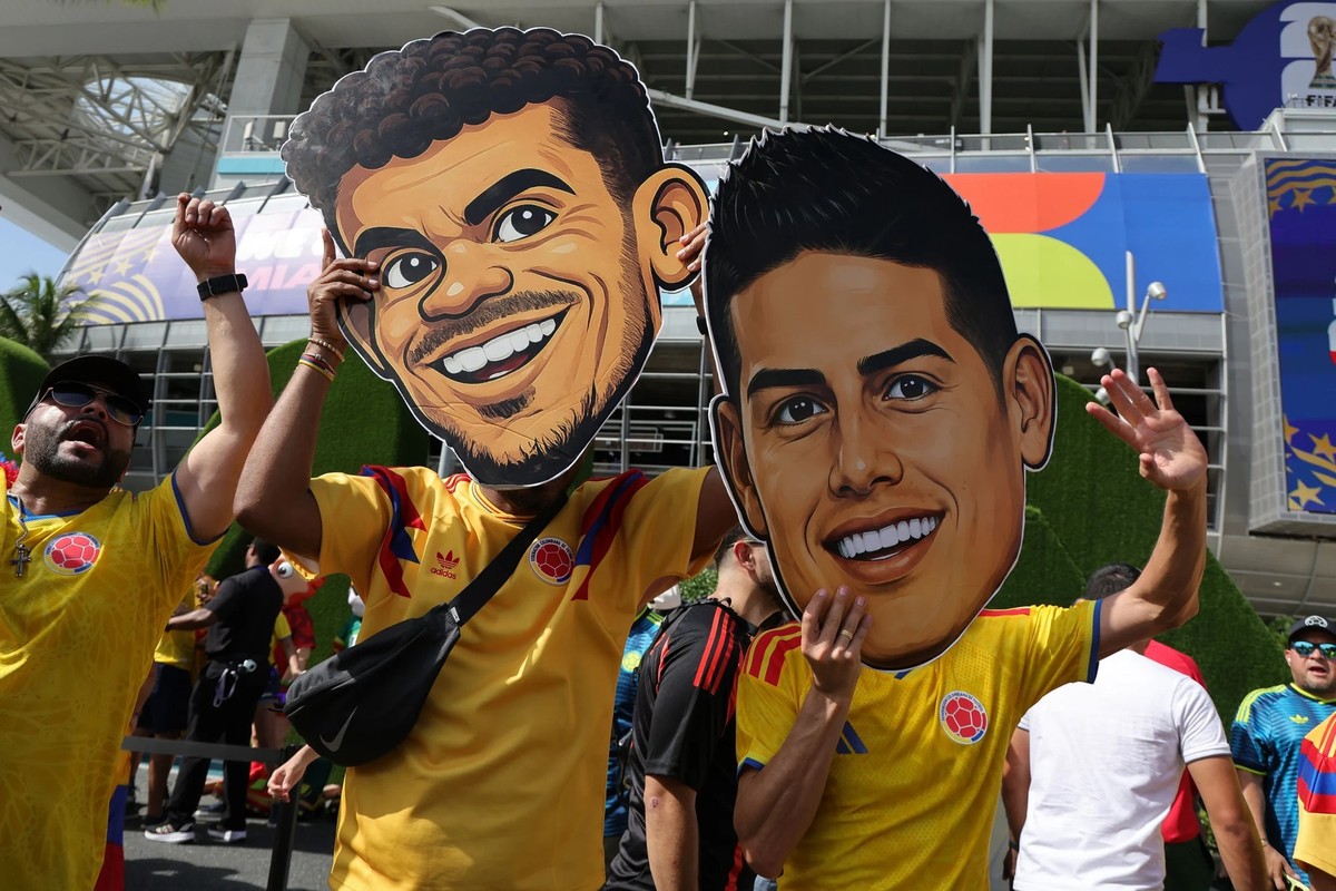 Luis Díaz et James Rodríguez, deux figures emblématiques, sont omniprésents, y compris sur les produits dérivés.