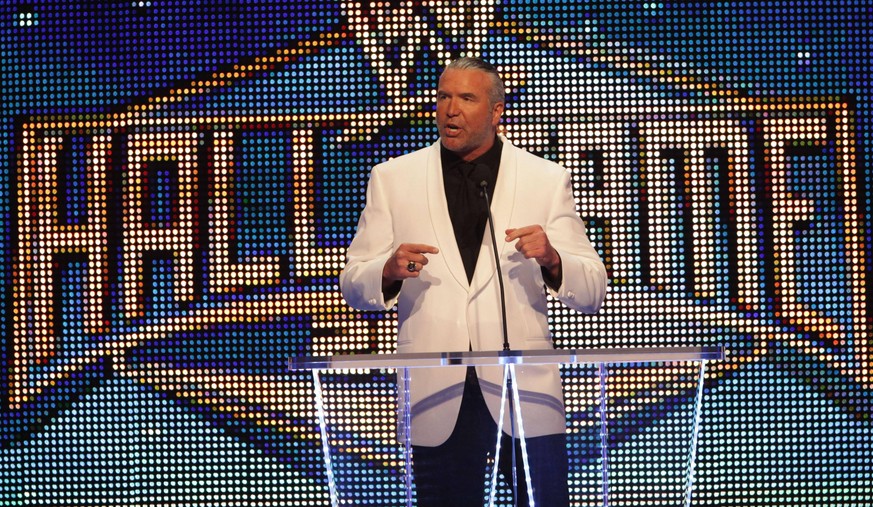 Scott Hall 2014, als er zum zweiten Mal in die Hall of Fame aufgenommen wurde.