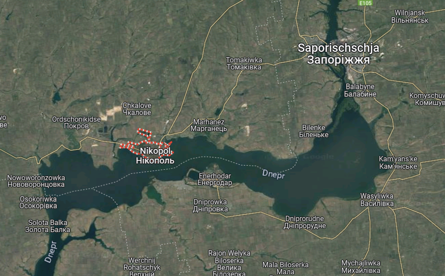 maps nikopol saporischschja