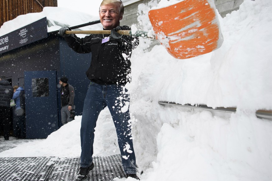 Donald Trump würde beim Schneeschaufeln eine überragende Figur abgeben.