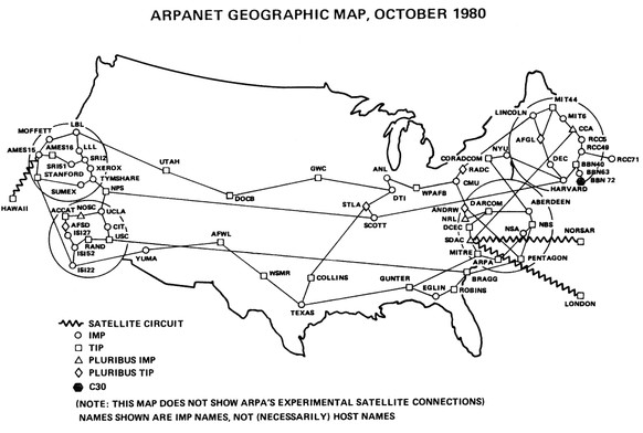 Ab 1973 war auch Europa mit dem Internet verbunden.