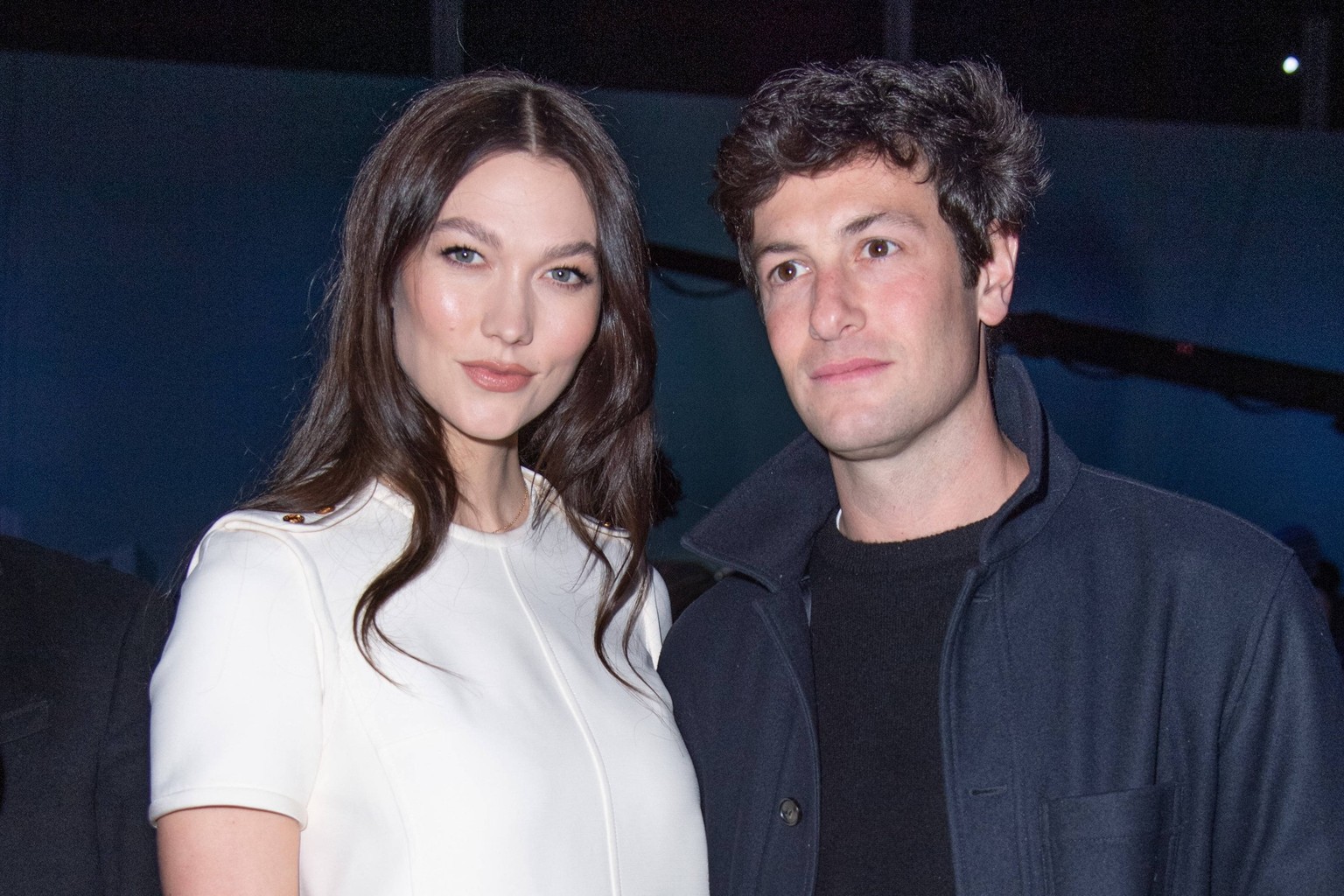 PFW - Louis Vuitton Front Row Karlie Kloss and Joshua Kushner attending the Louis Vuitton Menswear Fall-Winter 2023-2024 show as part of Paris Fashion Week in Paris, France on January 19, 2023. Photo  ...