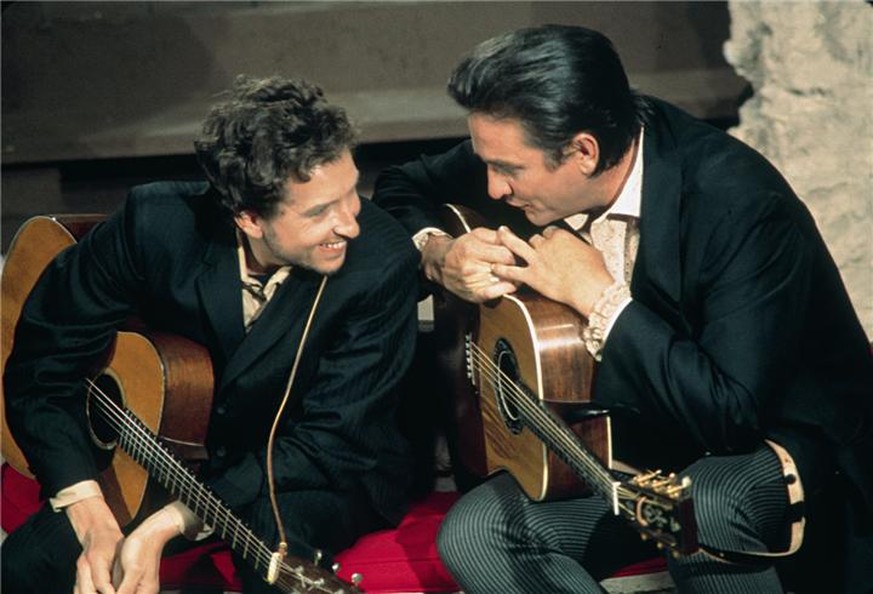 Bob Dylan und Johnny Cash.