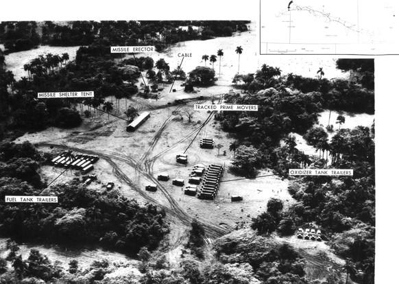 San Cristobal Air Force Base, In the foreground: fuel tanks. 