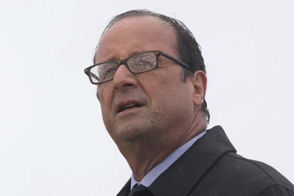 Wie ein begossener Pudel: Monsieur le Président François Hollande.&nbsp;