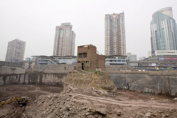 Das bekannteste Nagelhaus der Welt stand in China.
