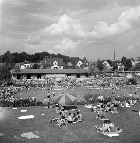 Freibad Allenmoos, Oerlikon, im Jahre 1940