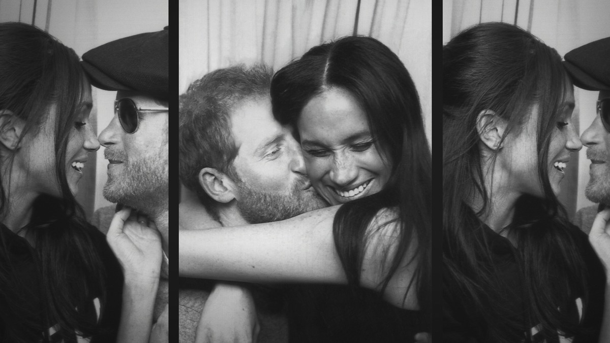 This image released by Netflix shows Prince Harry and Meghan, Duke and Duchess of Sussex, in a scene from the upcoming documentary "Harry &amp; Meghan," directed by Liz Garbus. (Netflix via  ...