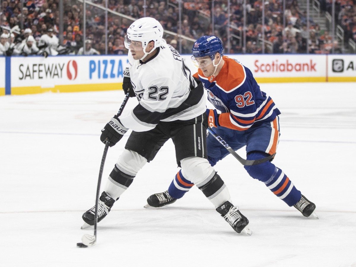 Kevin Fiala (22) a inscrit son 35e but de la saison lundi face aux Oilers