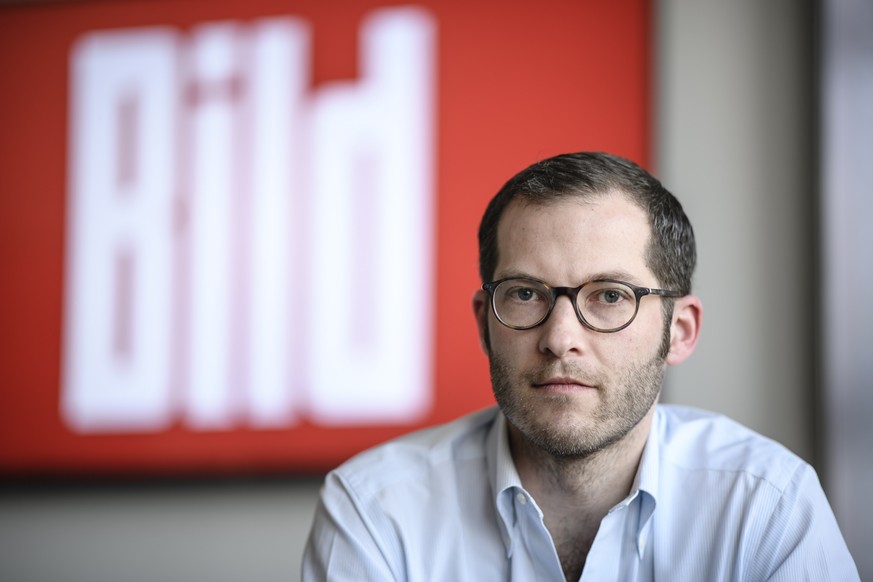 epa09072784 (FILE) - Julian Reichelt, newly appointed Chairman of BILD&#039;s editorial offices, poses for a picture in the editorial rooms of German newspaper BILD in Berlin, Germany, 10 February 201 ...