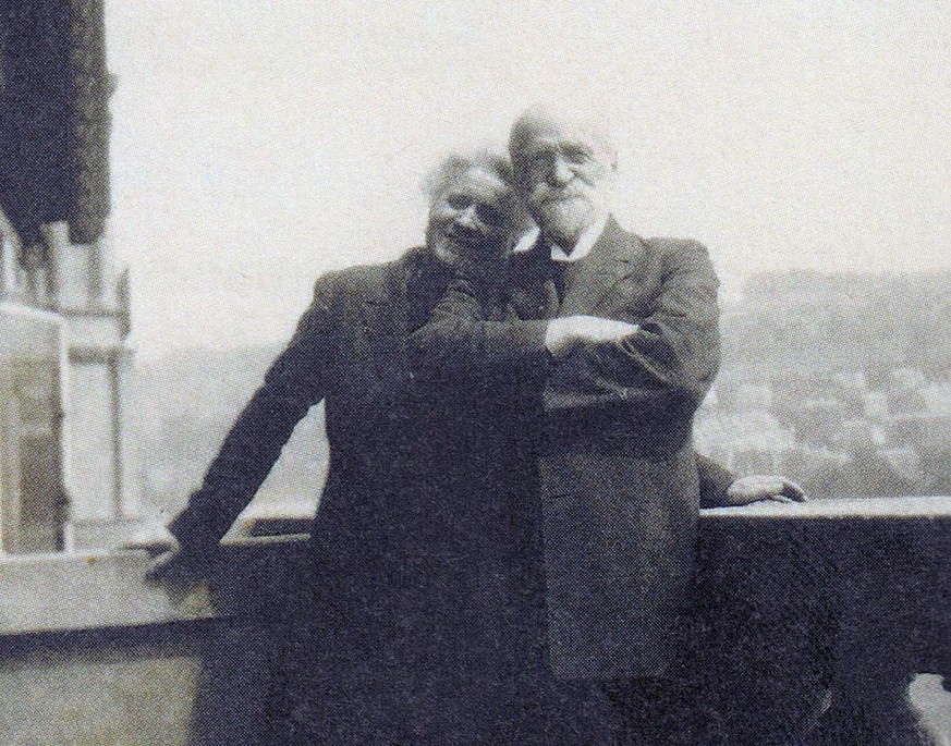 Mary Widmer-Curtat mit ihrem Mann Henri-Auguste.