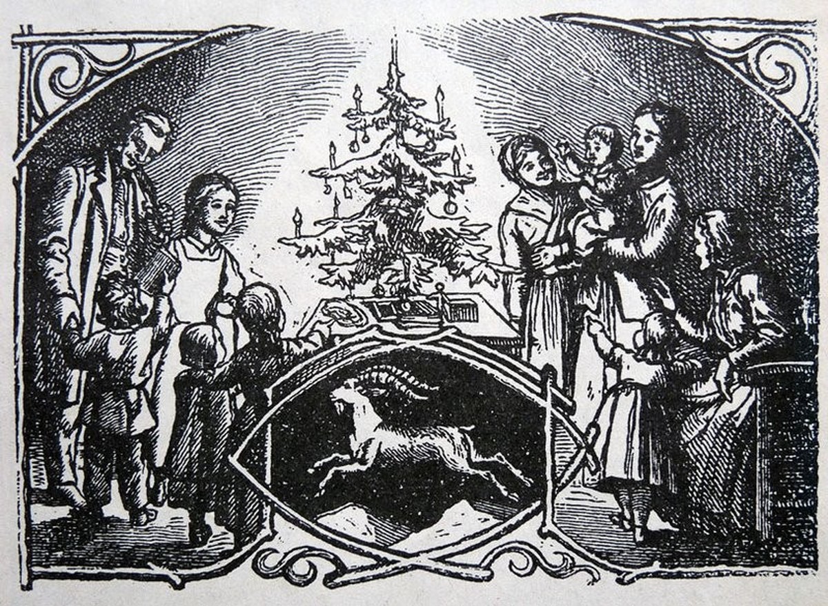 Ein Weihnachtsfest im 19. Jahrhundert.