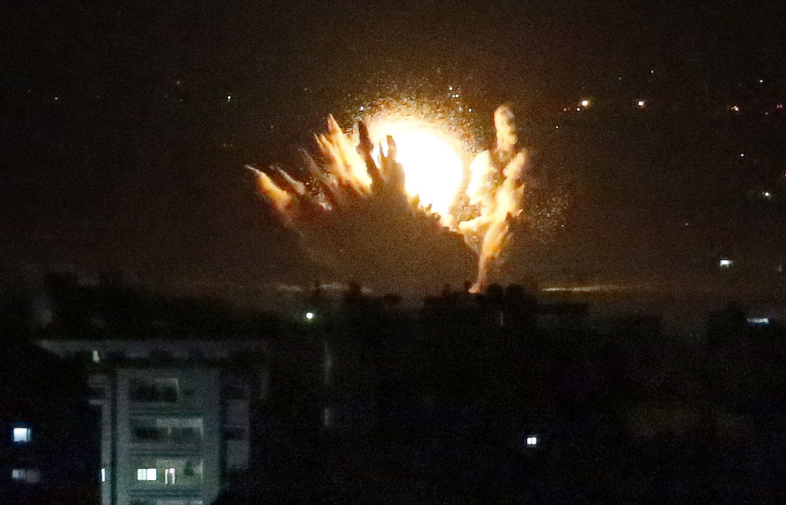 Israel schoss mehrere Raketen auf Gaza ab.