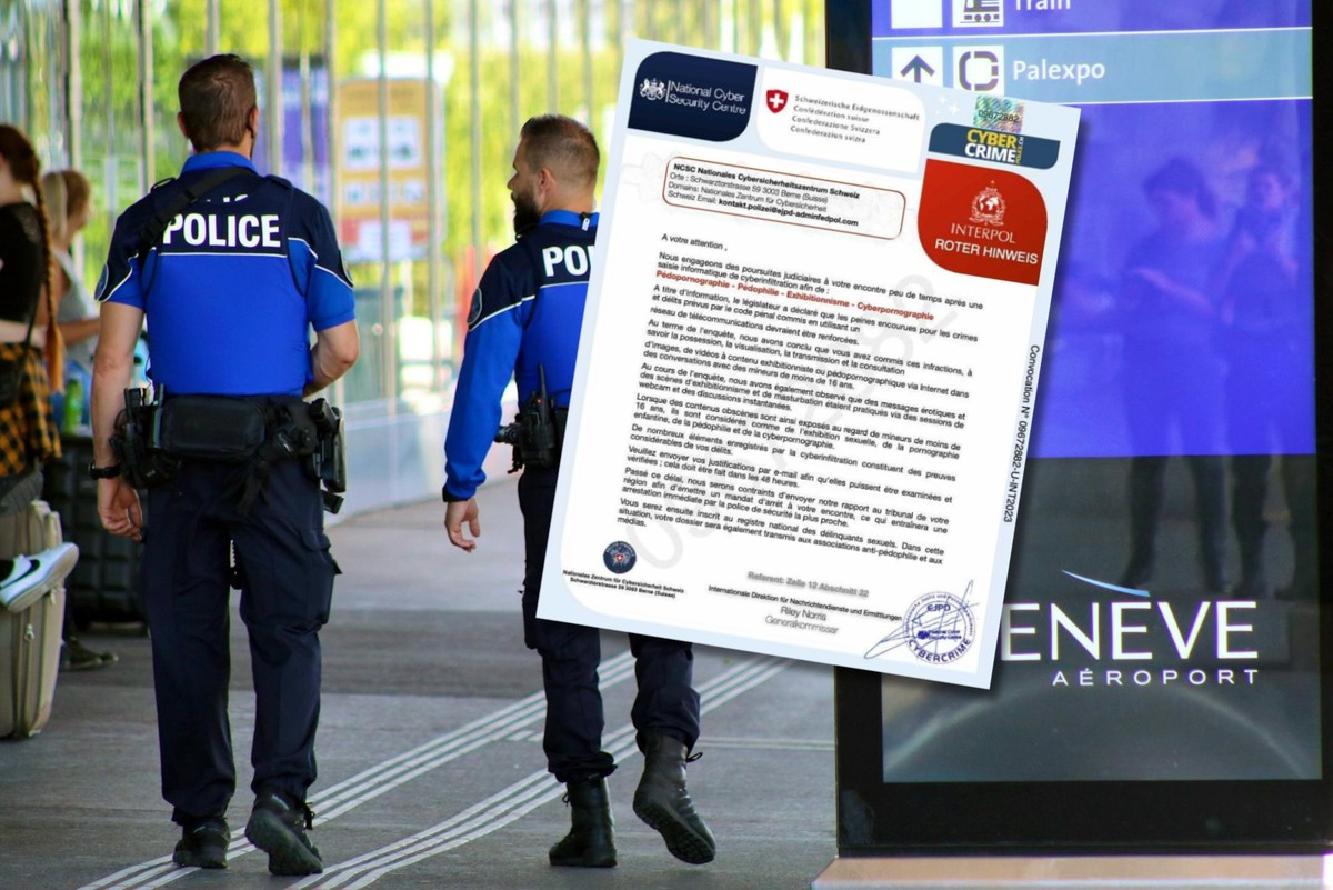 Voici un exemple de courriel reçu, prétendument envoyé par les autorités.