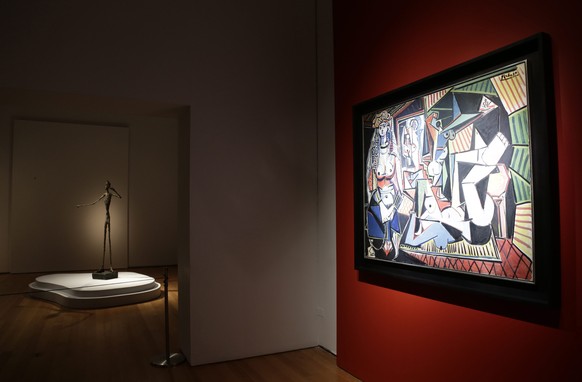 Hier sind 350 Millionen zu sehen: Giacomettis «L'homme Au Doigt» und Picassos «Les femmes d'Alger»
